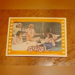 Grease 1978 Sticker/ Trading Card #13